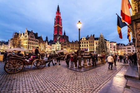 London, Birmingham to Antwerp for £40