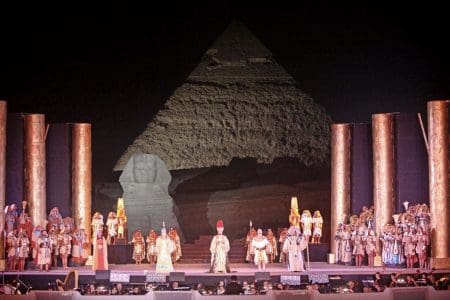 Experience Aida Against the Pyramids