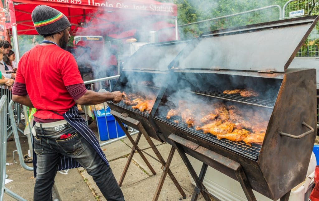 Notting Hill Carnival London food