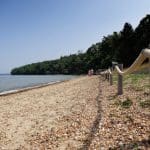 The beach at Osborne House where Victoria's children played on their Isle of Wight