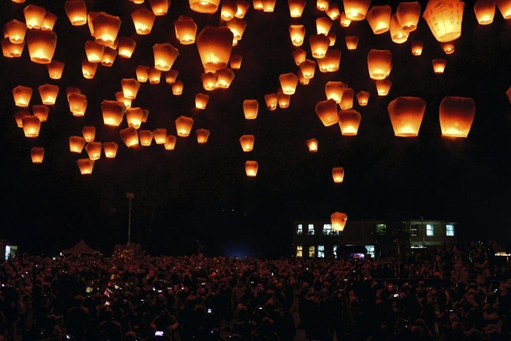 Pingxi Sky Lantern Festival 2024, Taiwan - Travel Begins at 40