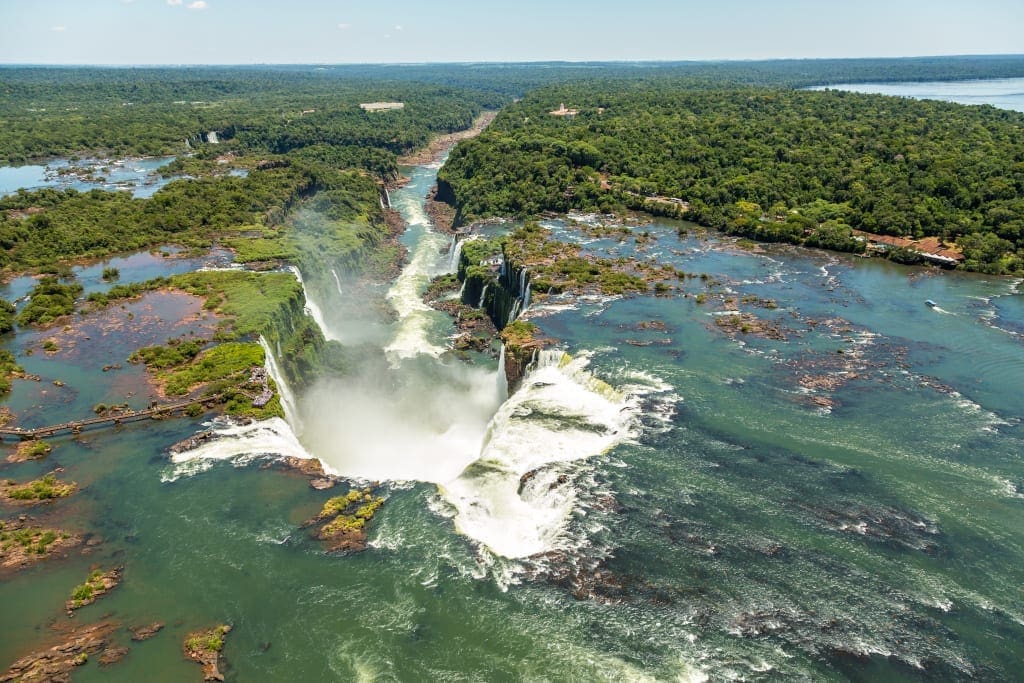 The spectacular Iguazu Falls