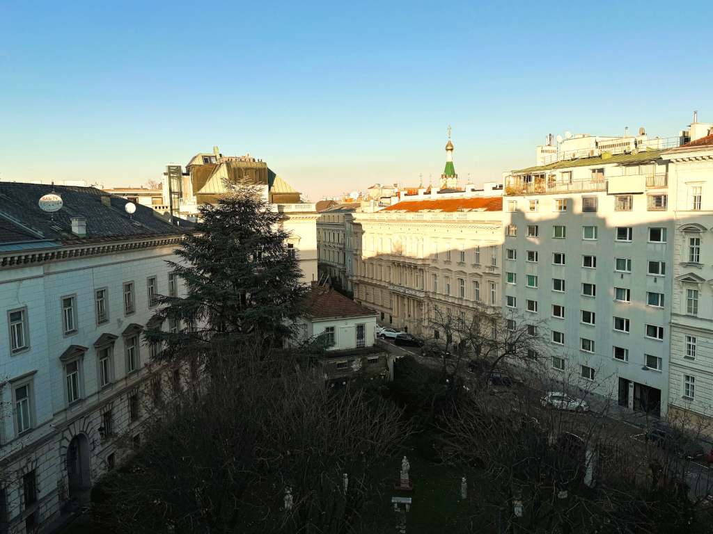 The view from my room at the NH Wien Belvedere 