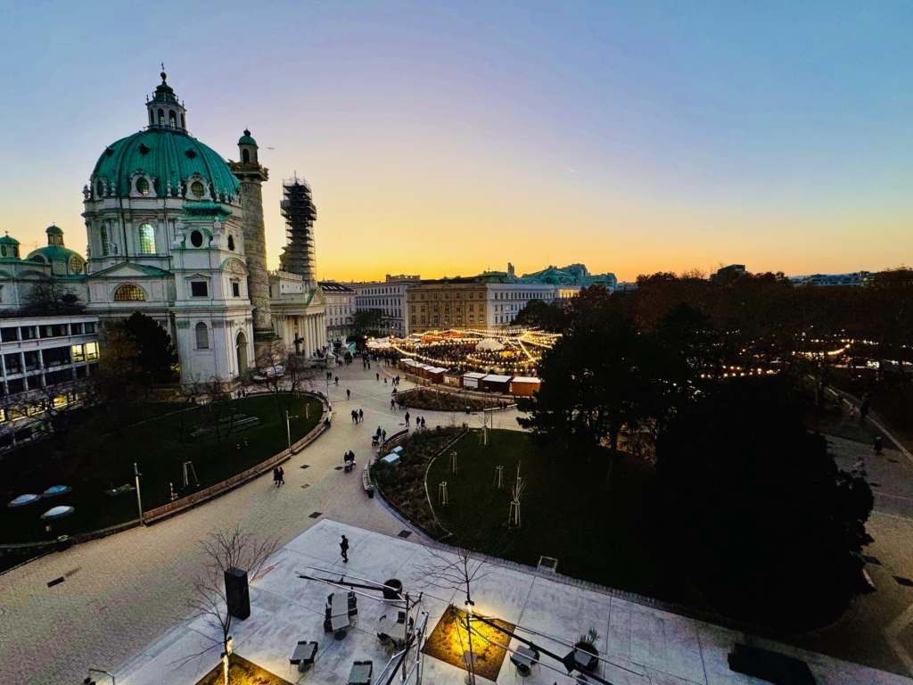 View across Karlplatz from Wien Museum, , photo Mark Bibby Jackson