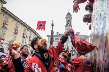 Battle of the Oranges, 2025, Ivrea, Italy