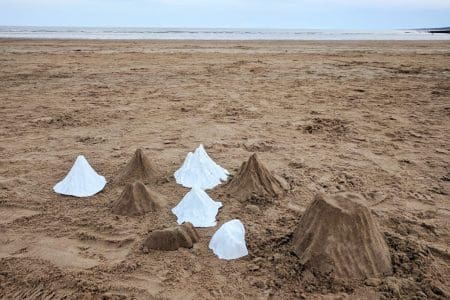 Buckets, Spades and Mountains on UK Beaches