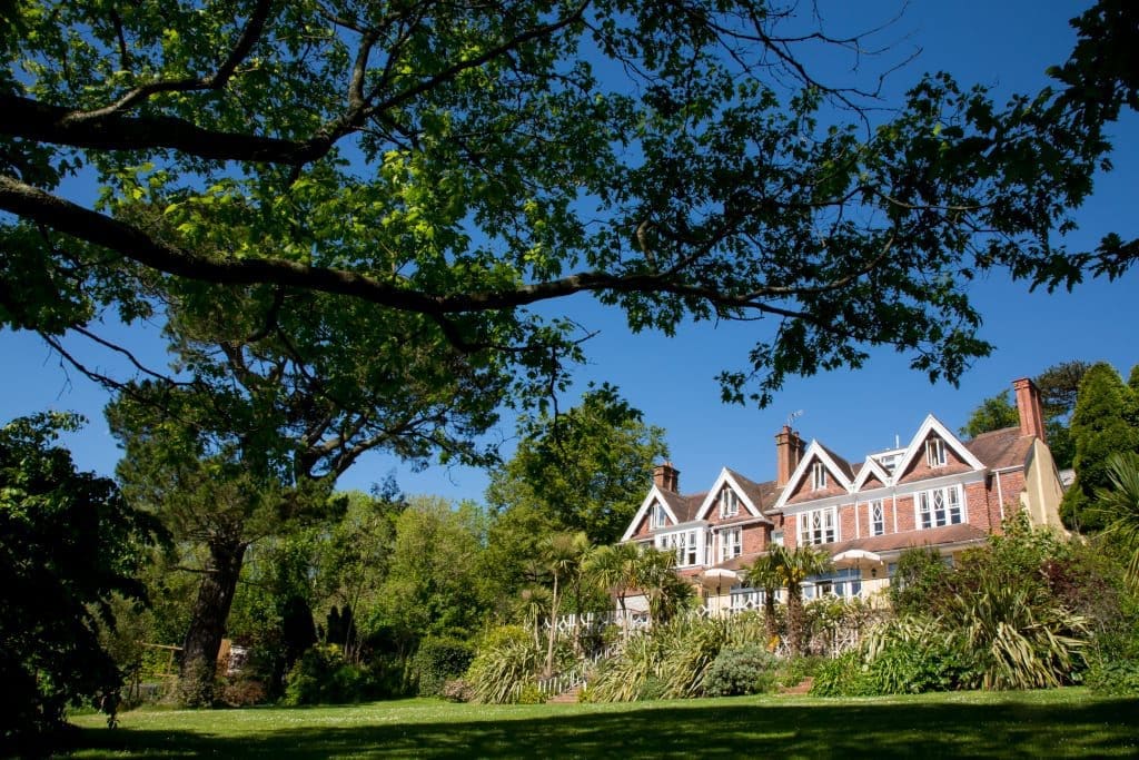 The gardens at Orestone Manor