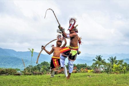 Whip Fighting Symbolises Life for Manggarai Flores