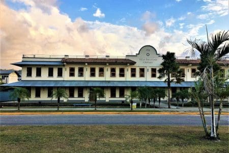 Railway station at Tela, Honduras