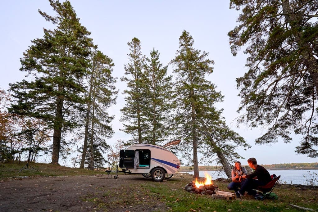 Camping at a Maine State Park