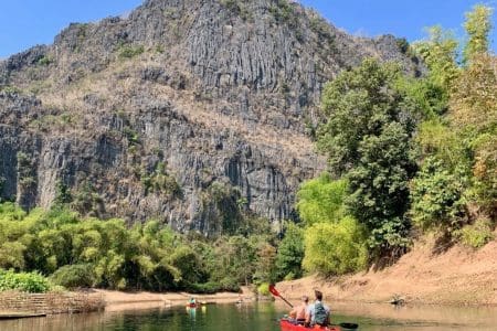 Kayak Down the Hin Boun River in Laos