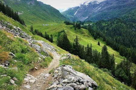 Hiking in the Jungfrau Swiss Alps