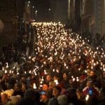 Edinburgh Torchlight Procession, photo David Cheskin.