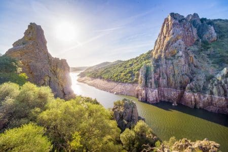 Salto del Gitano, Monfrague National Park, Extremadura, Spain shutterstock_521390404