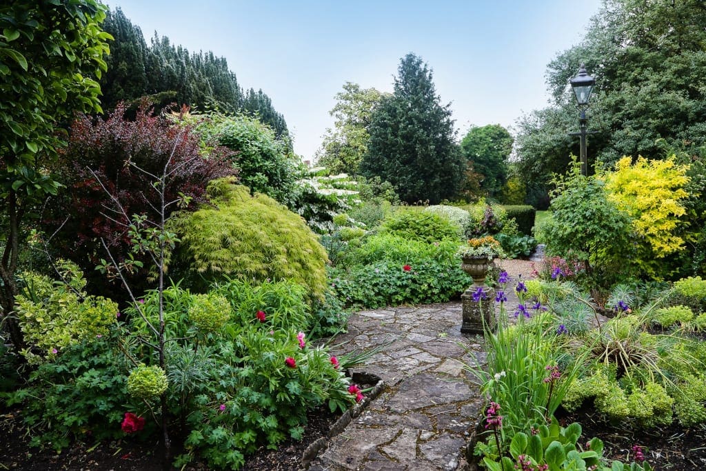 Beautiful gardens at The Eastbury hotel Sherborne