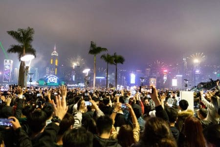 Hong Kong New Year Sees Continued Protests