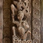 Teak carvings in Mandalay Myanmar