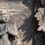 Teak carvings in Mandalay Myanmar