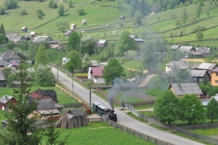 Narrow gauge railway near Moldovita, Romania (Ramona Cazacu)