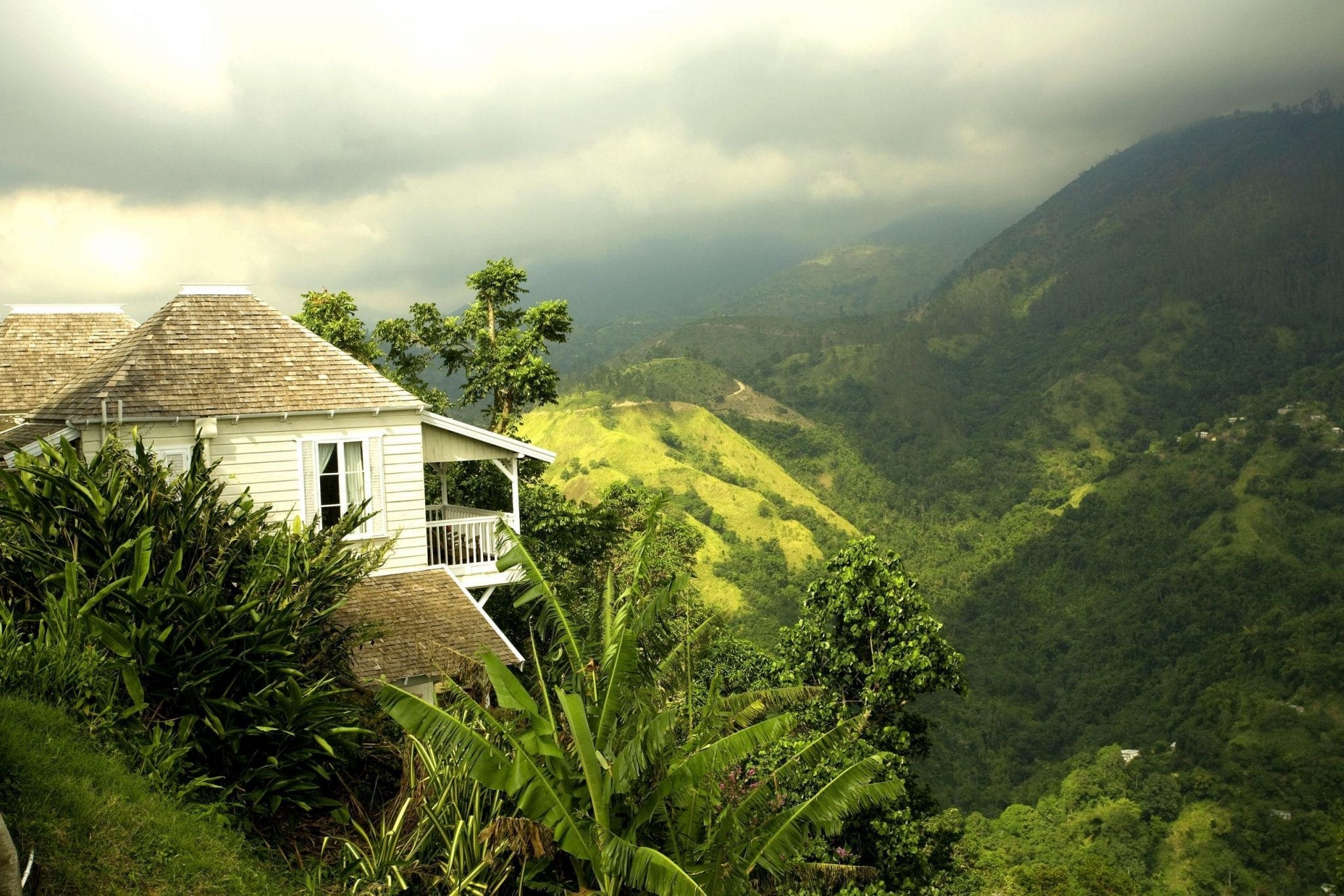 Over looking the alley at Strawberry Hill Jamaica