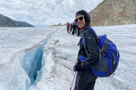 Trekking the Aletsch Glacier, Switzerland