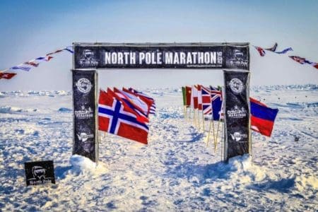 North Pole Marathon: Running on Water