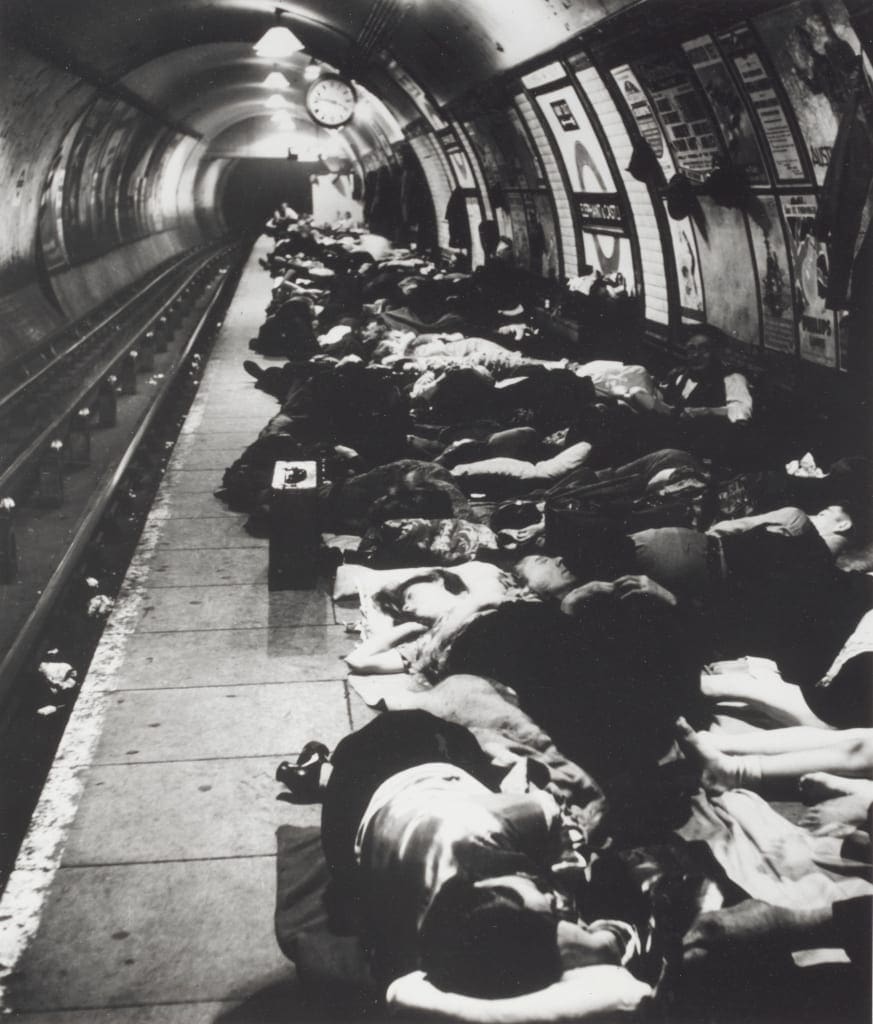 People Sheltering in the tube, Elephant and Castle Bill Brandt_1940_© Bill Brandt Bill Brandt Archive Ltd.