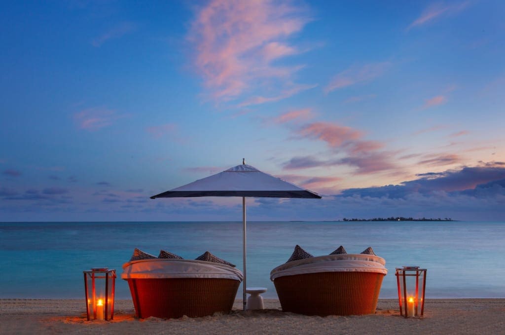 Rosewood Baha Mar- Beach and Loungers Evening