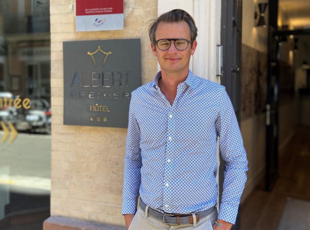 Emmanuel Hilaire the owner of boutique Hotel Albert 1ER to discuss slow tourism in Toulouse.