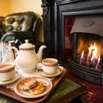 Enjoy a Welsh tea infront of the fire