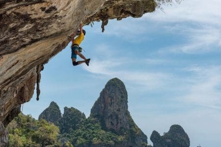 rock climbing