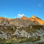 Sunrise at the Rifugio Roda di Vael Trentino