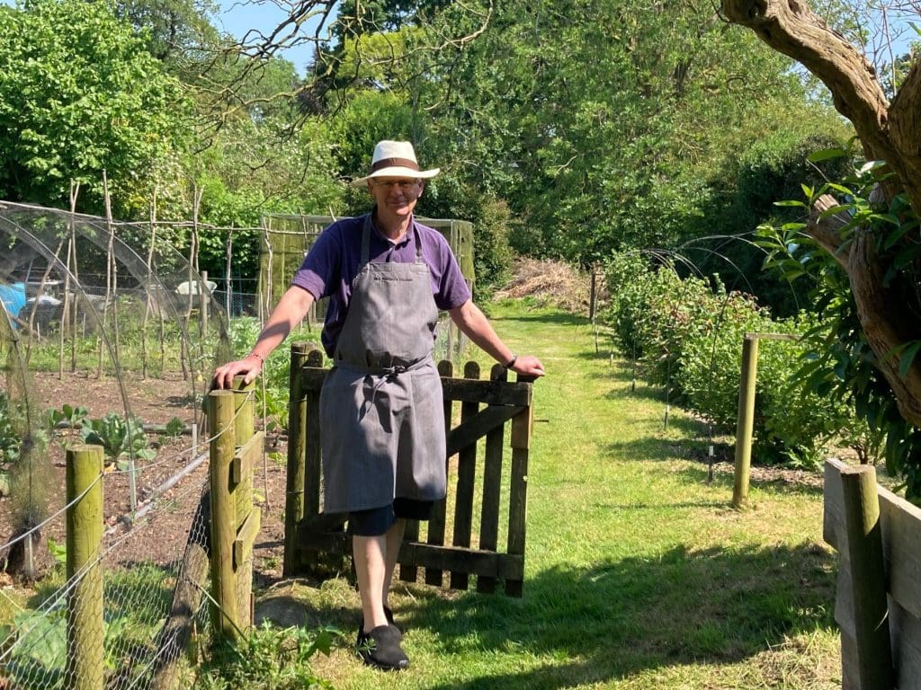 Roger in the garden