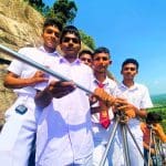 A local school visiting Sigiriya Rock