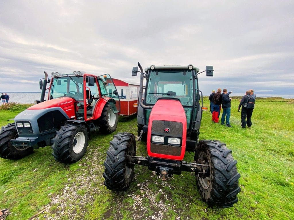 Two traxas on Tunø island