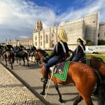 Changing the guard in Belem, Lisbon