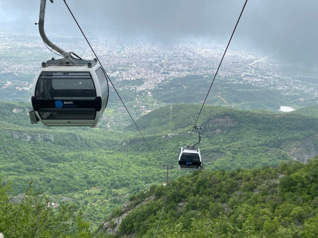 Cable car Tirana Albania