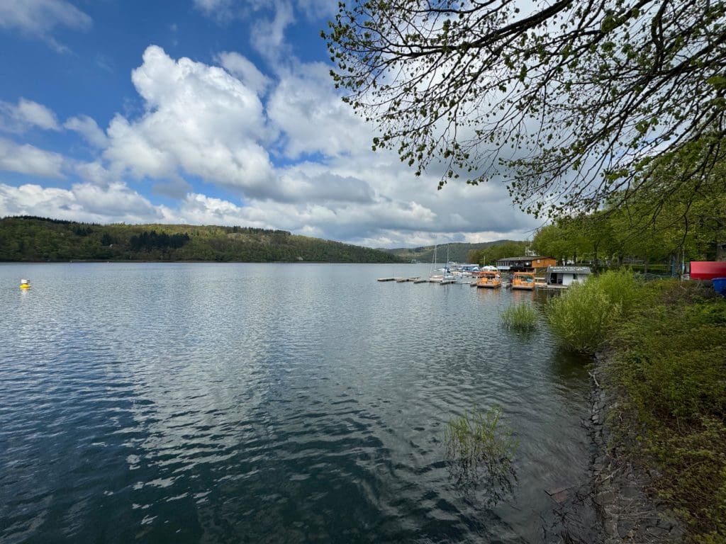 View of the Edersee from the boat trip