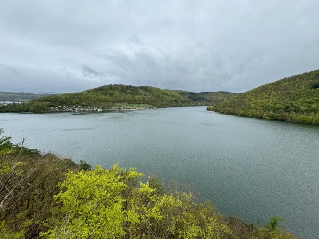 View of Edersee from the Tree-Top Walk