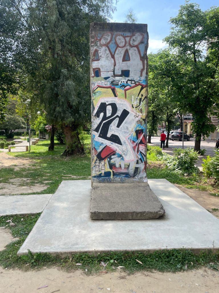 Section of Berlin Wall in Tirana