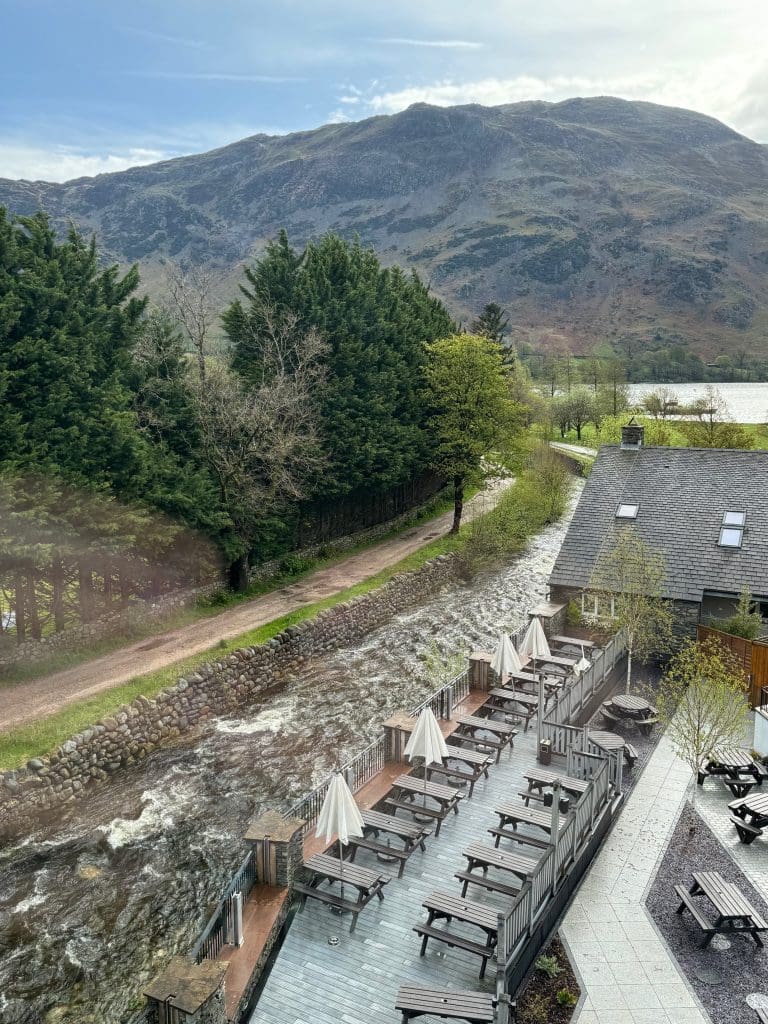 The view from my room at the Ullswater Inn