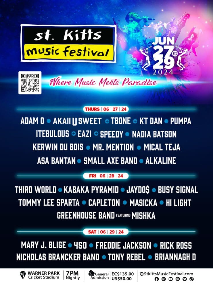 St Kitts Music Festival 2024 Lineup