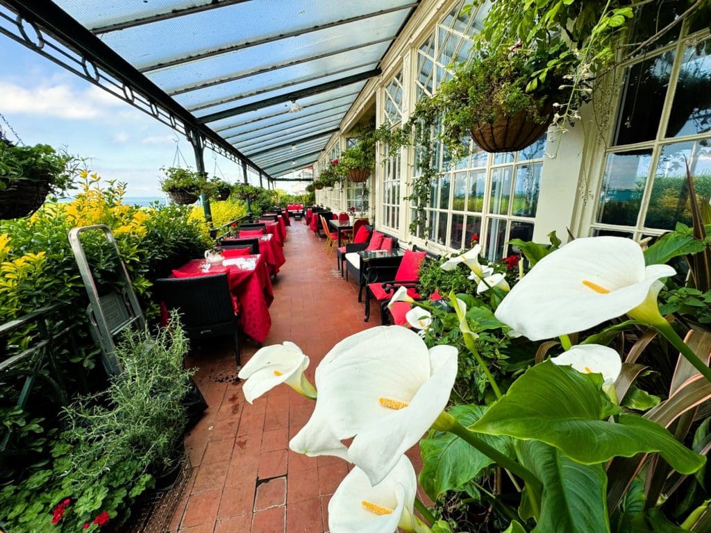 Terrace at the Walpole Bay hotel