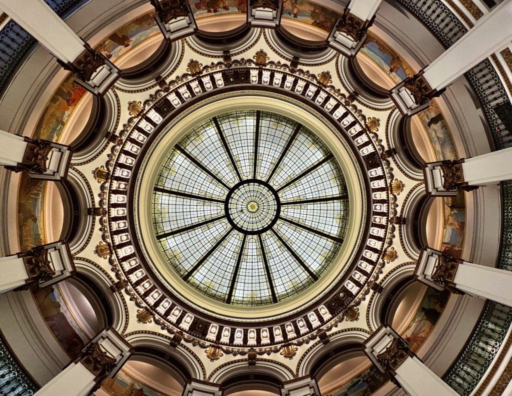 The old Cleveland Trust Company is now a shopping mall