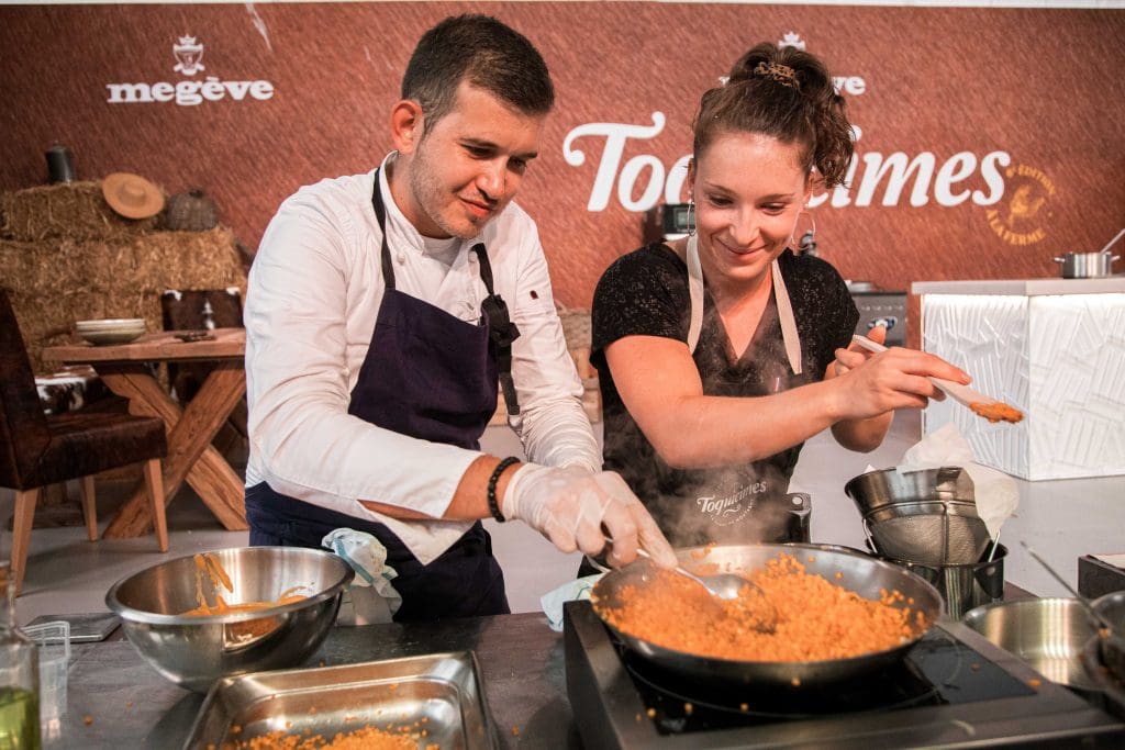 Toquicimes food festival in Megève