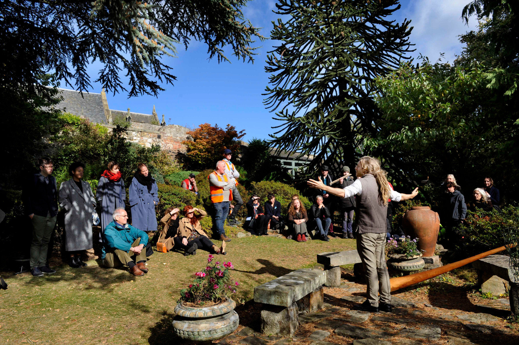 Scottish International Storytelling Festival 2018 Launch, Thurs 04/10/2018: Professional storyteller Daniel Allison. Photography for Scottish International Storytelling Festival / Tracs Scotland from: Colin Hattersley Photography - www.colinhattersley.com - cphattersley@gmail.com - 07974 957 388.**FREE Picture - FIRST USE ONLY** - within 30 days of origination of photography; all other publications to be paid for - please contact photographer for details.