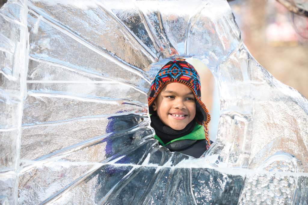 Winterlude ice sculpture, credit Ottawa Tourism