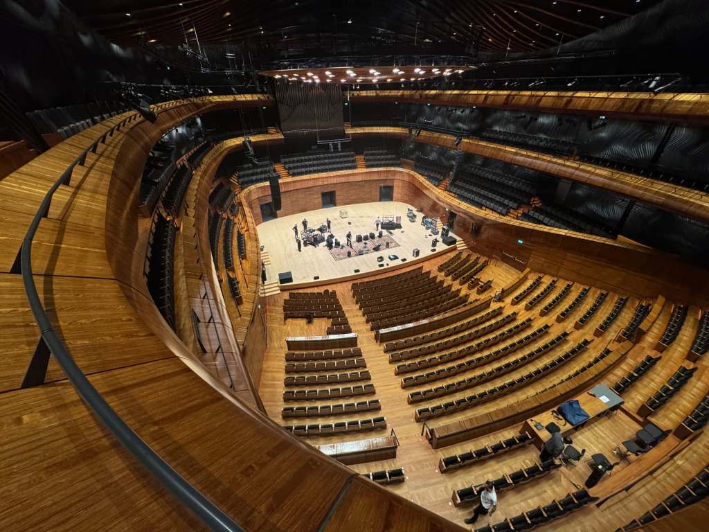 Inside the concert hall in the Katowice Cultural Zone