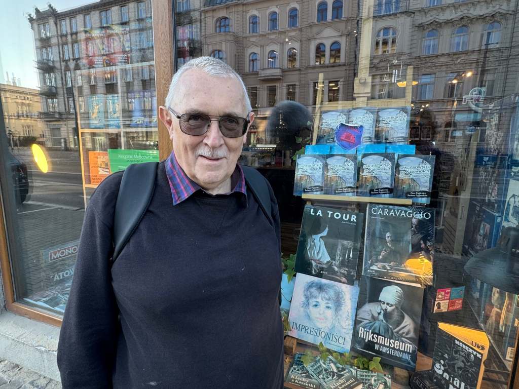 Piotr and one of the books he has written on Silesia