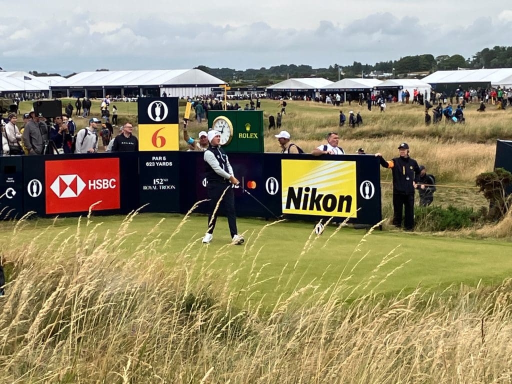 Joe Dean at the 6th hole Royal Troon